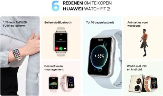Huawei Watch Fit 2 Active Roze Smartwatch