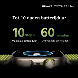 HUAWEI WATCH FIT 4 Pro Blauw Fluoroelastomeer Strap
