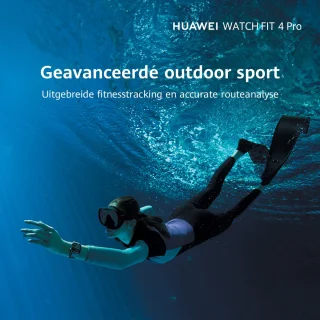HUAWEI WATCH FIT 4 Pro Zwart Fluorestomeer