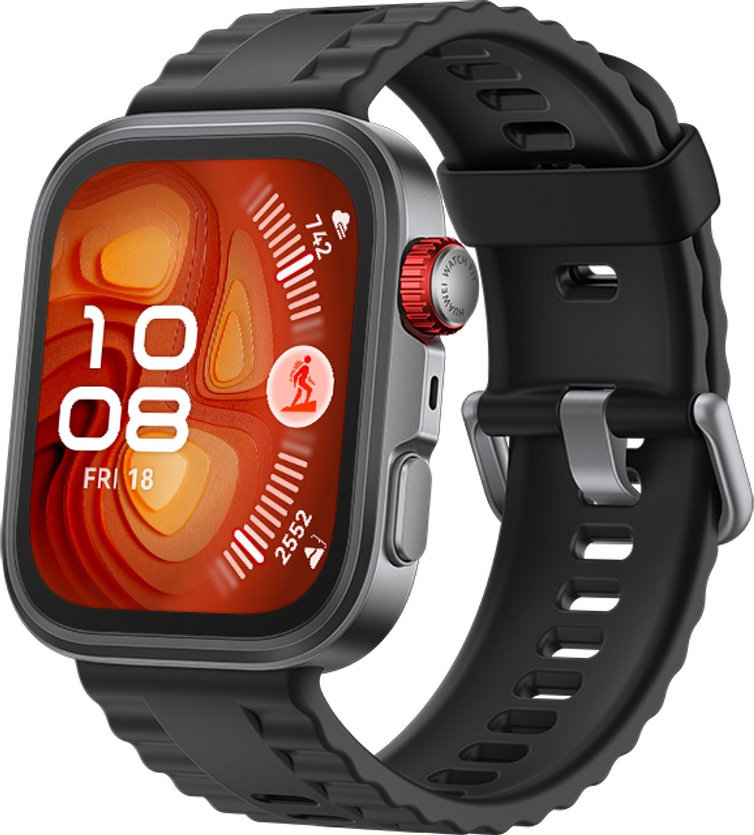 Wat vinden we goed aan de HUAWEI WATCH FIT 4 Pro Zwart Fluorestomeer