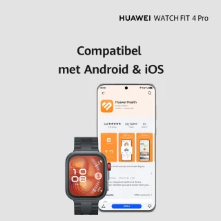HUAWEI WATCH FIT 4 Pro Zwart Fluorestomeer