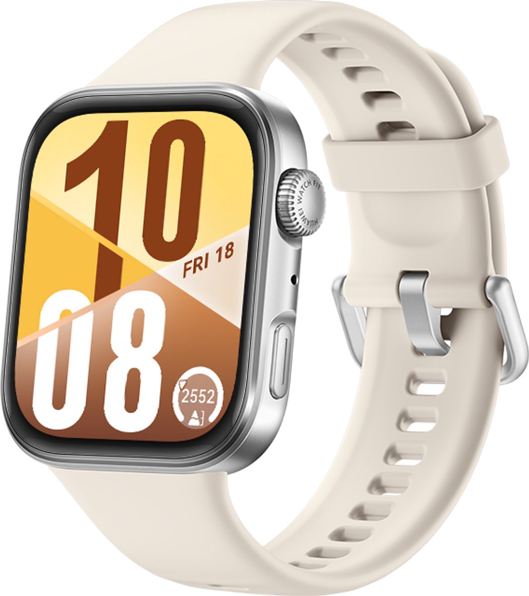 Wat vinden we goed aan de HUAWEI WATCH FIT 4 Wit Fluorelastomeer Horlogeband