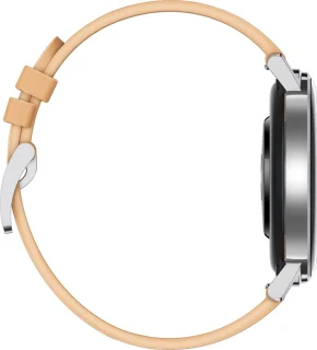 Huawei Watch GT 2 42mm Smartwatch Dames Khaki Lederen Band