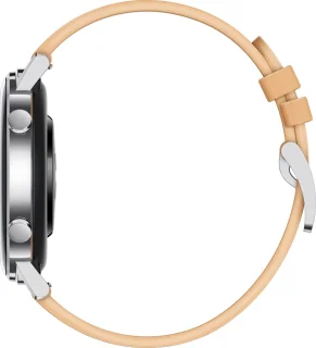 Huawei Watch GT 2 42mm Smartwatch Dames Khaki Lederen Band