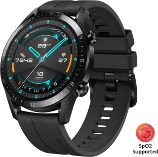 Huawei Watch GT 2 Zwart Fluoroelastomer Band