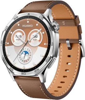 HUAWEI Watch GT 5 Smartwatch 46mm Brown Composite Leather Strap