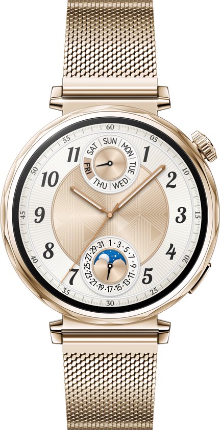 Elegantie en slimme gezondheid: HUAWEI WATCH GT5 41mm met Milanees Goud