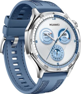 HUAWEI WATCH GT5 46mm Blauw Geweven Horlogeband