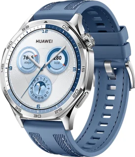 HUAWEI WATCH GT5 46mm Blauw Geweven Horlogeband