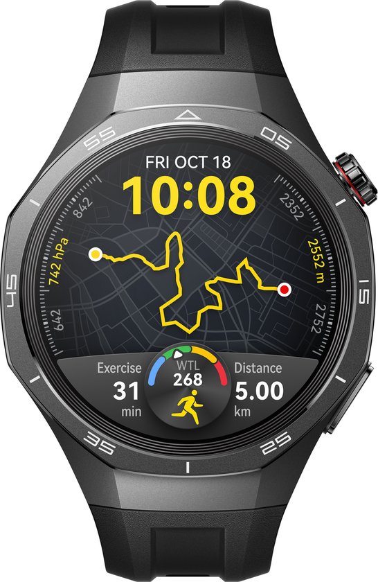 HUAWEI WATCH GT5 Pro 46mm Zwart Fluoroelastomeer Horlogeband