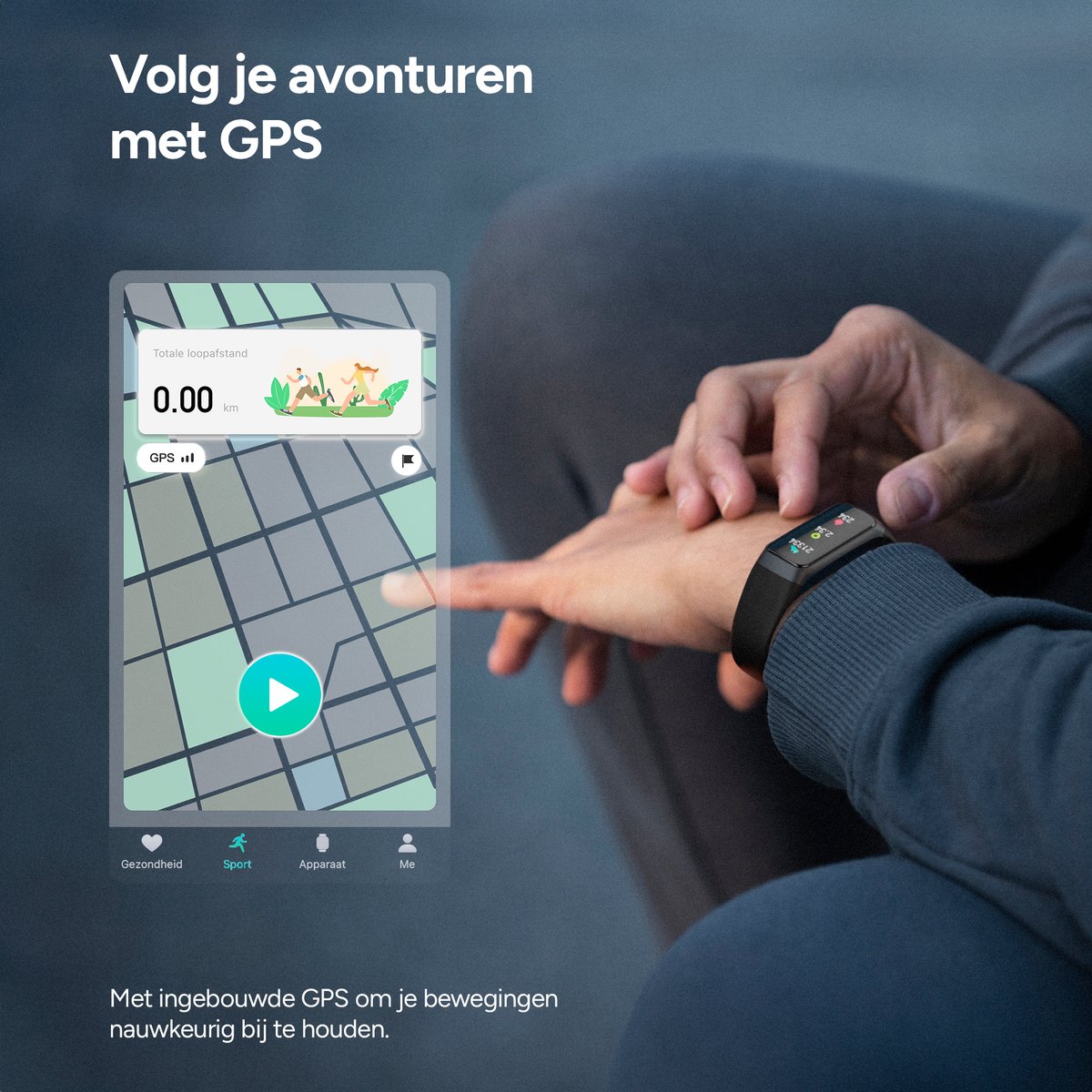 Huvox Stappenteller Horloge Smartwatch