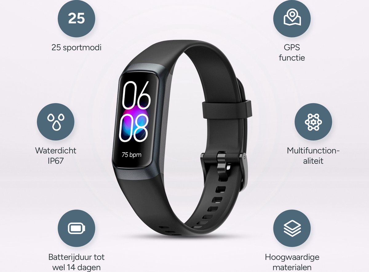 Huvox Stappenteller Horloge Smartwatch