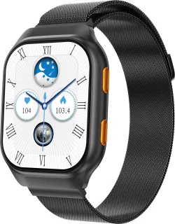 ISHIVA® AMOLED Smartwatch Zwart