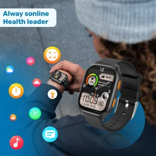 ISHIVA® AMOLED Smartwatch Zwart