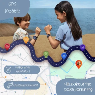ISHIVA® GPS Kinderhorloge - Zwart