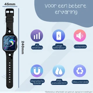 ISHIVA® GPS Kinderhorloge - Zwart