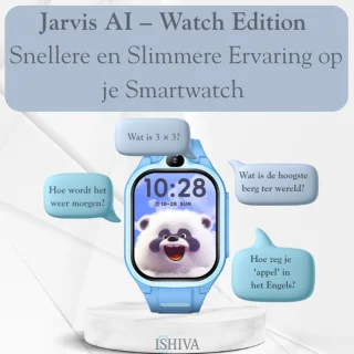 ISHIVA® PRO 4G Kinder Smartwatch Zwart