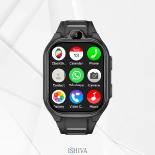 ISHIVA® PRO 4G Kinder Smartwatch Zwart
