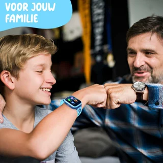 ISHIVA Smartwatch Kinderen GPS Horloge Blauw