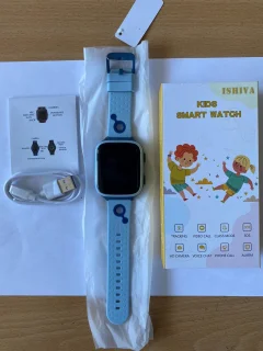 ISHIVA Smartwatch Kinderen GPS Horloge Blauw