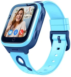ISHIVA Smartwatch Kinderen GPS Horloge Blauw