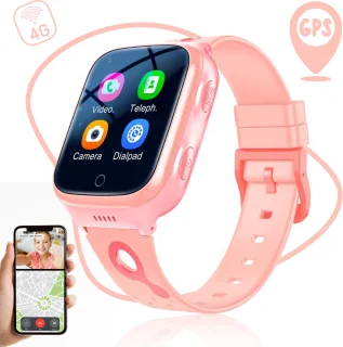 ISHIVA® Smartwatch Kinderen GPS Horloge Roze