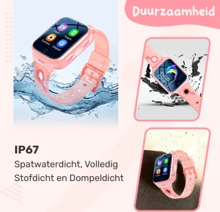 ISHIVA® Smartwatch Kinderen GPS Horloge Roze