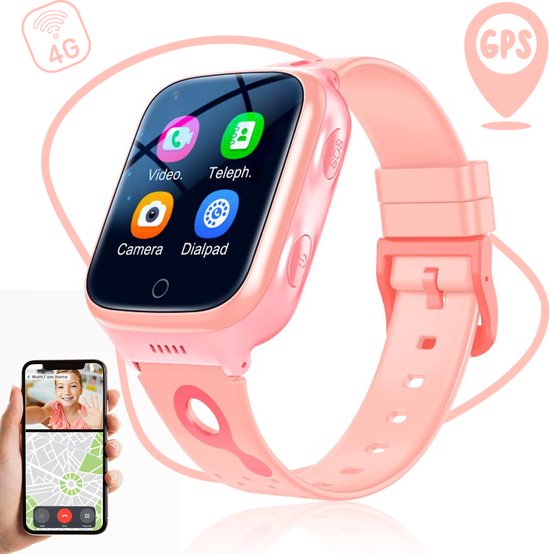 ISHIVA® Smartwatch Kinderen GPS Horloge Roze review