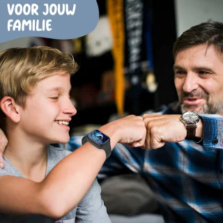 ISHIVA® Smartwatch Kinderen GPS Tracker Zwart
