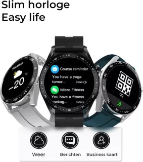 JIVAVO Smartwatch HD Grijs Zilver
