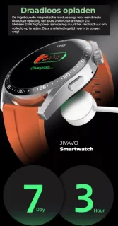 JIVAVO Smartwatch HD Grijs Zilver