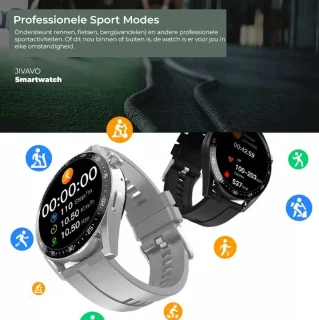 JIVAVO Smartwatch HD Grijs Zilver