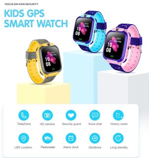 Kabaloti VE02 K3 Kinder Smartwatch Geel