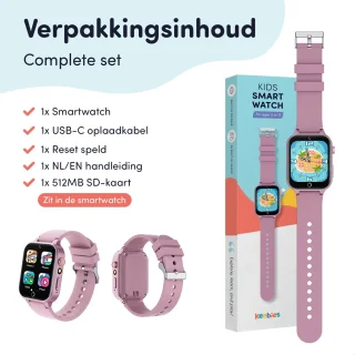 Keebies Smartwatch Kinderen 5-12 Jaar Roze