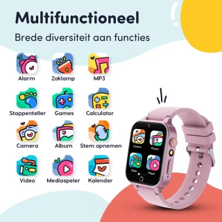 Keebies Smartwatch Kinderen 5-12 Jaar Roze