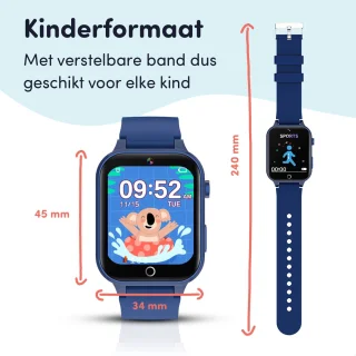 Keebies Smartwatch Kinderen Blauw 5-12 jaar
