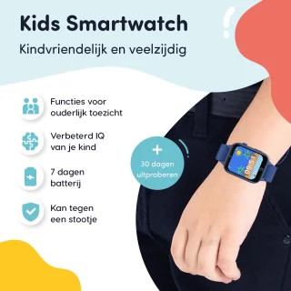 Keebies Smartwatch Kinderen Blauw 5-12 jaar