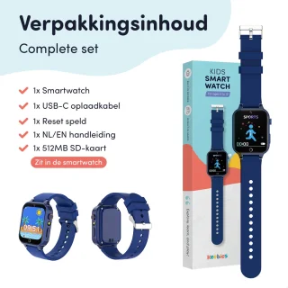 Keebies Smartwatch Kinderen Blauw 5-12 jaar