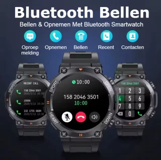 KH-56-GEEL Smartwatch Unisex Bluetooth Sporthorloge