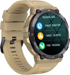 KH-56-GEEL Smartwatch Unisex Bluetooth Sporthorloge
