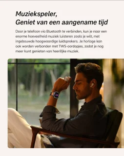 kh50 Smartwatch Oranje voor Dames en Heren
