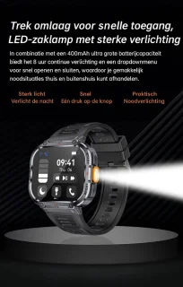 KH50 Zwart Smartwatch voor Dames en Heren