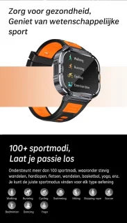 KH50 Zwart Smartwatch voor Dames en Heren