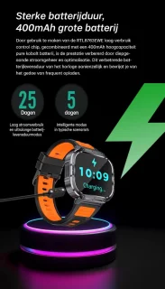 KH50 Zwart Smartwatch voor Dames en Heren