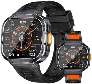 KH50 Zwart Smartwatch voor Dames en Heren