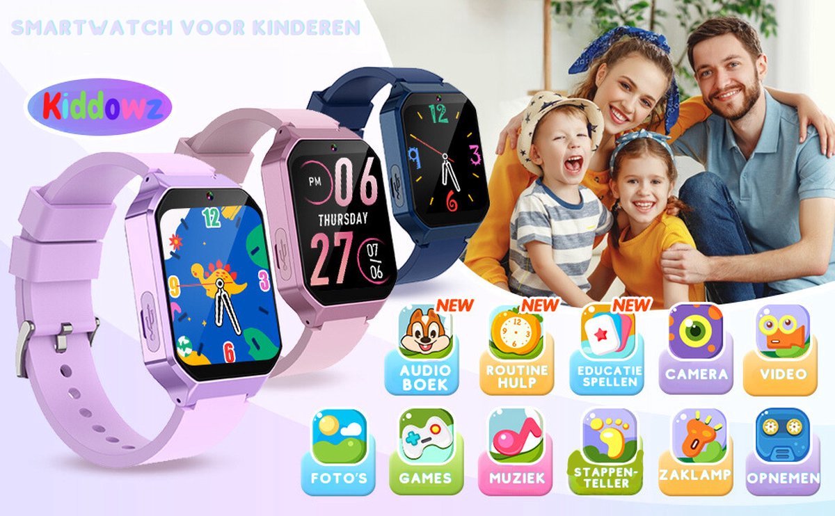 Kiddowz Smartwatch Kinderhorloge Pink v1