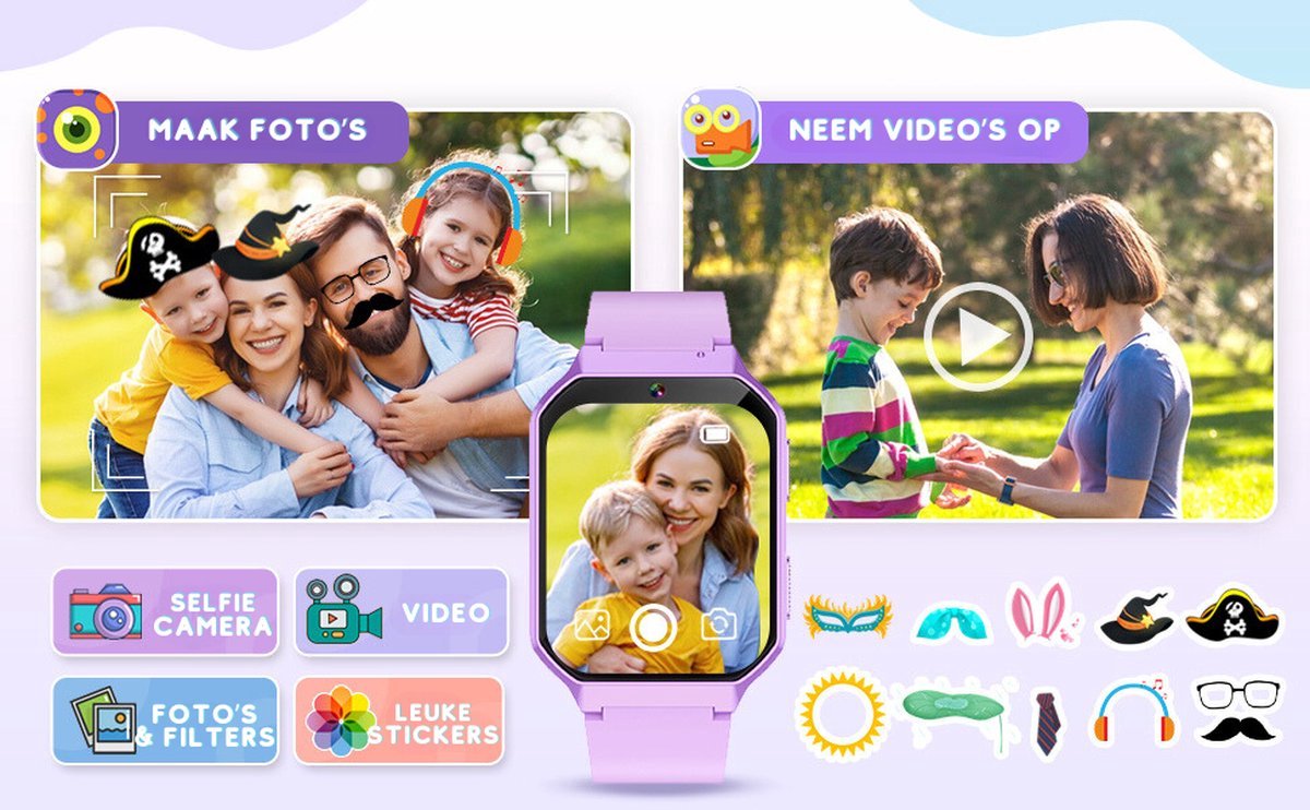 Kiddowz Smartwatch Kinderhorloge Pink v1