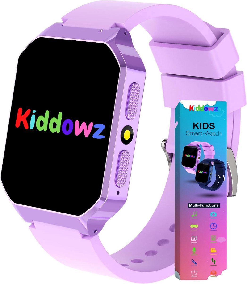 Kiddowz Smartwatch V2 Paars Kinderhorloge 5-12 jaar