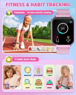 Kiddowz Smartwatch V2 Paars Kinderhorloge 5-12 jaar