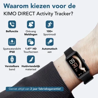 KIMO DIRECT Activity Tracker Smartwatch Zwart
